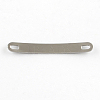 Tarnish Resistant Curved Rectangle 201 Stainless Steel Blank Tag Links connectors STAS-R071-08-2