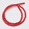 Natural & Dyed Malaysia Jade Bead Strands G-A146-4mm-A02-2