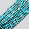 Synthetic Ocean White Jade Beads Strands G-L019-8mm-05-1