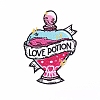 Perfume Bottle with Word Love Potion Appliques PW-WG66007-09-1