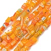 Handmade Millefiori Lampwork Beads Strands LAMP-P070-02A-01-1