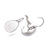Non-Tarnish 304 Stainless Steel Leverback Earring Findings X-STAS-E474-07P-1