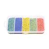 6000Pcs 5 Colors Glass Seed Beads SEED-YW0001-15B-3