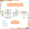 50Pcs Tibetan Style Alloy Pendants FIND-SC0005-25-2