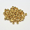 Rack Plating and Vacuum Plating Brass Corrugated Round Spacer Beads X-KK-I600-4mm-G-RS-2