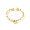 Brass Open Cuff Ring Settings KK-G518-02G-01-2