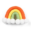 Polycotton(Polyester Cotton) Woven Rainbow Wall Hanging FIND-T035-16I-1