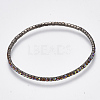 Brass Claw Chain Stretch Bracelets X-BJEW-T010-03B-05-2