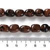 Natural Mahogany Obsidian Beads Strands G-P497-01D-02-5