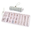 Polyester Jewelry Rolls for Rings Earrings Necklaces AJEW-WH0410-354B-1