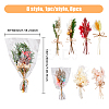 HOBBIESAY 8Pcs 8 Style Mini Dried Flower Bouquet AJEW-HY0001-33-2