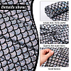 Sparkly Hologram Spandex Mermaid Printed Fish Scale Fabric AJEW-WH0314-30C-3