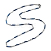 201 Stainless Steel Bar Link Chain Necklaces for Men Women NJEW-G112-07B-BLP-1