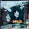 16 Sheets Waterproof PVC Colored Laser Stained Window Film Static Stickers DIY-WH0314-080-6