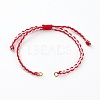 Adjustable Nylon Braided Cord Bracelet Making AJEW-JB00874-01-1