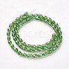 Electroplate Glass Beads Strands GC885Y-3