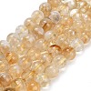 Heated Natural Citrine Beads Strands G-C293-A03-8mm-2