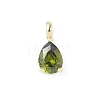 Brass Birthstone Pendants KK-D372-02G-2