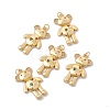 Rack Plating Brass Micro Pave Colorful Cubic Zirconia Pendants ZIRC-C040-23G-4