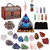 Natural Gemstone Rune Stones PW-WGCC561-01-1