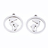 Non-Tarnish 201 Stainless Steel Pendants STAS-T044-192P-1