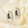 Brass Hoop Earrings for Women EJEW-U041-05P-2