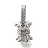 Brass Micro Pave Cubic Zirconia Donut Bails LS-KK-U061-17P-1