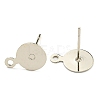 Brass Stud Earring Findings KK-K225-02B-P-2