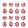 Golden Plated Alloy Enamel Charms X-ENAM-S118-08C-2