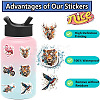 Animal Theme PVC Sticker Labels PW-WG26818-01-2