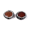 Natural Agate Rhinestone Beads G-Q487-03C-2