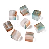 Frosted Glass Beads with Golden Glitter Powder X1-DGLA-NH001-8mm-01F-1