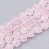 Natural Rose Quartz Beads Strands G-S332-8mm-013-1