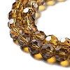 Electroplate Transparent Glass Beads Strands EGLA-A035-T8mm-A04-3