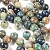 100Pcs 8mm Natural Chrysocolla Round Beads DIY-LS0002-21-4