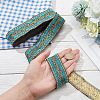 Ethnic Embroidery Polyester Flat Ribbons OCOR-WH0060-38A-3