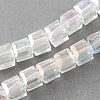 Electroplate Glass Beads Strands LS-EGLA-R030-6x6mm-20-1
