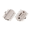 Tarnish Resistant 304 Stainless Steel Box Clasps STAS-G229-01P-3