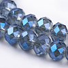 Electroplate Glass Beads Strands EGLA-D020-8x5mm-59-3