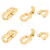 Unicraftale 4Pcs 304 Stainless Steel Fold Over Clasps STAS-UN0055-31-1