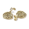 Flower 304 Stainless Steel Shell Stud Earrings EJEW-L283-041G-2