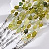 Natural Xiuyan Jade Beaded Bracelets for Women G-P563-07P-09-3