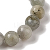 10mm Round Natural Labradorite Braided Bead Bracelets BJEW-C067-01C-14-3
