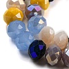 Glass Beads Strands EGLA-A034-M8mm-54-4