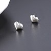 925 Sterling Silver Stud Earrings EJEW-BB60202-5
