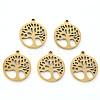 304 Stainless Steel Pendants X-STAS-N092-09G-1