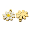 304 Stainless Steel Enamel Charms STAS-L022-016G-2