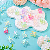 20Pcs UV Plating Transparent Acrylic European Beads OACR-TADJ0001-19K-4