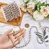 ABS Plastic Imitation Pearl Bead Chain KY-WH20006-09A-3