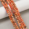 Dyed Natural Regalite/Imperial Jasper/Sea Sediment Jasper Beads Strands G-B124-C04-15-5